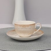 تصویر ست فنجان و نعلبکی چای خوری طرح ماندگار چینی نیوبن برونچو 