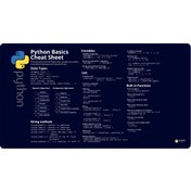 تصویر ماوس پد هومرو طرح چیت شیت پایتون مدل DP065 