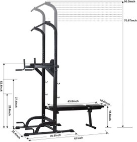 تصویر دستگاه بارفیکس ترکیبی مدل GYM 