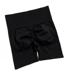 تصویر شورتک زنانه سیملس مشکی سایز ۳۶-۴۰ پشت چین 