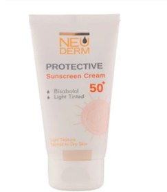 تصویر کرم ضد آفتاب رنگی نئودرم مدل Protective با SPF50 مناسب پوست نرمال و خشک حجم 50 میلی لیتر 