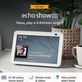 تصویر اسپیکر هوشمند آمازون مدل Echo Show 8 رنگ سفید 