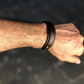 تصویر دستبند چرمی کد ۳ Bracelet code 3