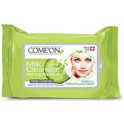 تصویر دستمال شیر پاکن آرایشی کامان بسته 20 عددی 