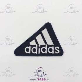 تصویر مارک گلدوزی خارجی adidas چسبی سرمه ای 