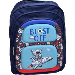 تصویر کیف مدرسه طرح فضانورد Astronaut design school bag