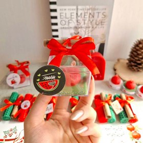 تصویر گیفت شمع انار باکسی 