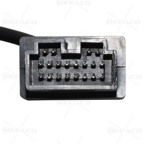 تصویر کابل 3متری کیا مشکی REFACO KIA KIA CONNECTOR 20PIN MALE TO OPEN CABLE 3 METER 