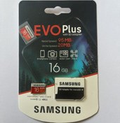 تصویر کارت حافظه microSDHC سامسونگ مدل Evo Plus کلاس 10 استاندارد سرعت 95MBps ظرفیت 16 گیگابایت U3 4K 