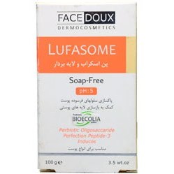 تصویر پن لوفازوم اسکراب لایه بردار 100 میل فیس دوکس Face Doux Syndet Bar Lufasome Scrub 100ml