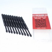 تصویر نوک پیچ گوشتی 9 سانت یک طرف چهارسو مشکی PH2-90mmL ScrewDriver Bit Single Head Black Coating PH2-90mmL