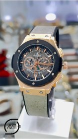 تصویر ساعت مچی هابلوت بند طوسی | Hublot Gray strap 