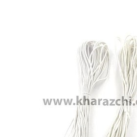 تصویر کش قیطانی نازک سفید 