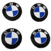 تصویر آرم لاستیک خودرو طرح بی ام دبلیو مدل BMT234 بسته 4 عددی 