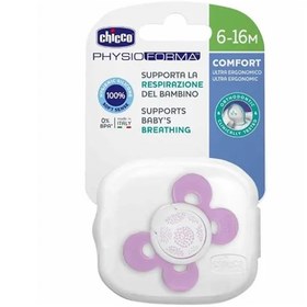 تصویر پستانک تکی پروانه ای ۰-۶ ماه چیکو Chicco مدل Chicco physio comfort طرح خرگوش (بدون جعبه) 