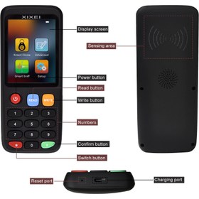 تصویر دستگاه کپی کلون کارت RFID smart card replicator xixei x7