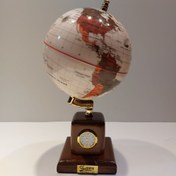 تصویر کره زمین 14 کلاسیک دکوراتیو پایه چوبی ساعت دار 109 ایده 