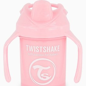 تصویر لیوان آبمیوه خوری 230 میل قرمز صدفی تویست شیک Twistshake تویست شیک