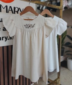 تصویر پیراهن یقه گلدار 