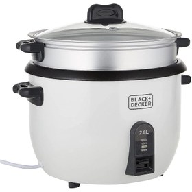 تصویر پلوپز بلک اند دکر مدل RC2850 Black & Decker RC2850 1100W 2.8 L 11.8 Cup Rice Cooker