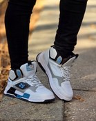 تصویر کفش اسپرت مردانه جردن ۲۵ رنگ سفید آبی 