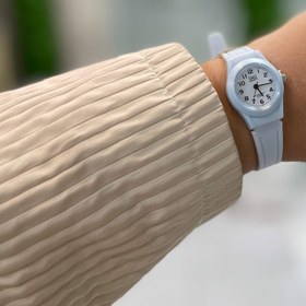 تصویر ساعت مچی - طوسی 