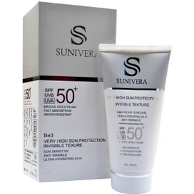 تصویر ضد آفتاب بی رنگ سانیورا spf50 