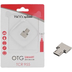 تصویر مبدل OTG microUSB تسکو مدل TCR 955 Tesco microUSB OTG converter TCR 955