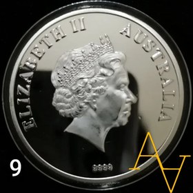 تصویر سکه ی یادبود ملکه الیزابت کد : 9 