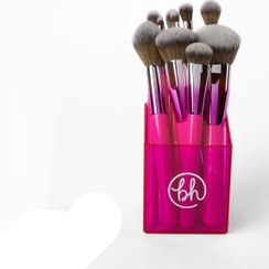 تصویر ست براش 10عددی مدل فستیوال بی اچ کازمتیکس شبرنگ صورتی Bh Cosmetics 10 Piece Brush Set Festival