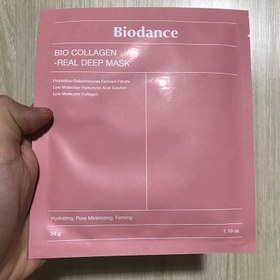 تصویر ماسک ورقه ای بیو کلاژن بایودنس کره ای جوانساز پوست Biodance Bio Collagen Real Deep Mask