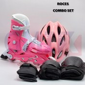 تصویر اسکیت بچگانه متغیر روسز Roces ORLANDO 3 اورجینال صورتی 