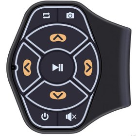 تصویر ریموت کنترل بلوتوثی روی فرمان KFX09 ا universal steering wheel remote control universal steering wheel remote control