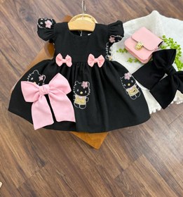 تصویر کد ۲۲۵۷ طرح کیتی مشکی 