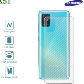تصویر گلس نانو محافظ پشت مات Samsung A51 