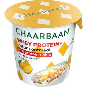 تصویر اوتمیل با پروتئین و چیا (طعم انبه) چاربان Chaarbaan protein and chia mango oatmeal