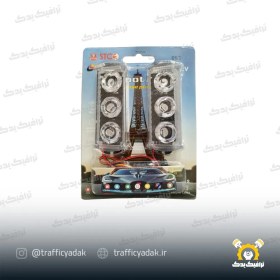تصویر چراغ پلیسی خودرو ۳ لنزه بسته ۲ عددی 