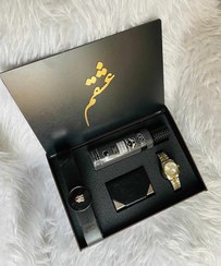 تصویر باکس هدیه چوبی مردانه شیک و خاص پک کادو تولد 