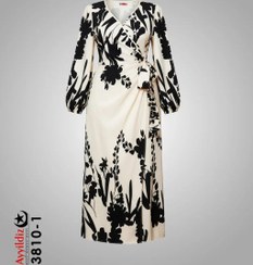 تصویر پیراهن زنانه سایز بزرگ مجلسی بلند 3810 