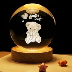 تصویر گوی شیشه ای کریستالی 