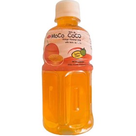 تصویر آبمیوه پرتقال با تکه های نارگیل موکو کوکو 