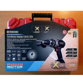 تصویر دریل چکشی شارژی پارکساید مدل PSBSAP 20-LI B3 Parkside PSBSAP 20-LI B3 Impact Cordless Drill 20V