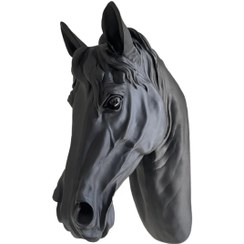 تصویر دیوارکوب سر اسب - مشکی 