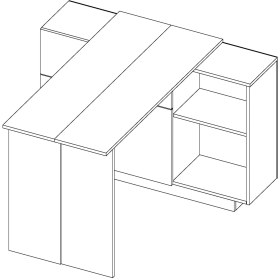 تصویر میز ناهار خوری کم جا 4 نفره TC Folding Dining Table 4 Seater