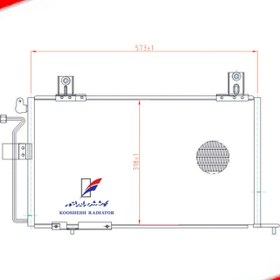 تصویر رادیاتور کولر كندانسور پراید 86 کوشش 