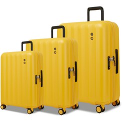 تصویر چمدان اکولاک مدل آموس رنگبندی: مشکی، سفید، یاسی، زرد 