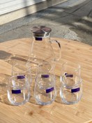 تصویر ست پارچ و لیوان توپی پیرکس وارداتی برند دلی 