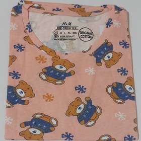 تصویر تیشرت نخ پنبه زنانه اچ اند ام قواره دار اصلی بنگلادشی - دو ایکس لارج XXL / ۲۷۵۰۰۰ T-shirt H&M