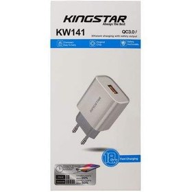 تصویر شارژر دیواری کینگ استار مدل KW141 Kingstar KW141 Wall Charger