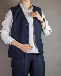 تصویر جلیقه و شلوار - مشکی / 2 ⃣ مناسب 40 و 42 